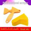 Yellow Triangle Car Film & Sticker Tool - Small Plastic Scraper for Anti-Curling Edges