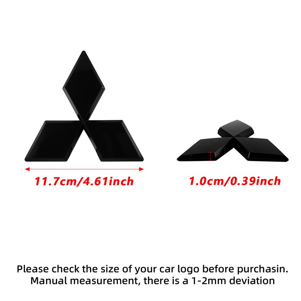 Car Logo Front Rear Stickers Decoration Badge Accessories For Mitsubishi 9 Ralliart ASX L200 Colt Outlander Pajero Lancer Cross
