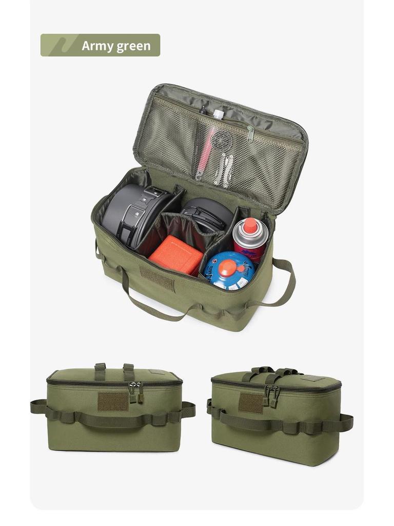 Foldable Military-Style Outdoor Camping Tool Bag, Lightweight and Large Capacity Storage