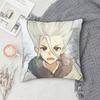 D-Dr. Stone Double-Sided Printed Square Pillow Cover Decorative Cushion Cover For Sofa Bedroom Bedside