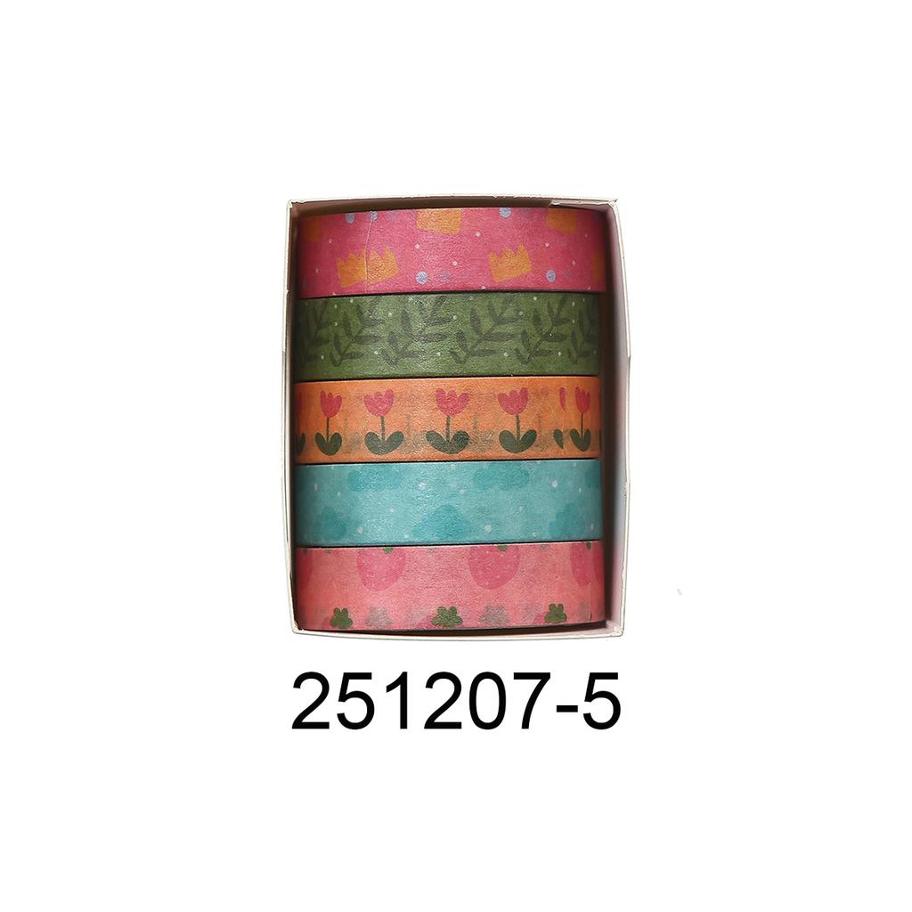 Retro Flower vintage Washi tape set, suitable for DIY photo frames, diaries, gift box packaging, exquisite decorative items