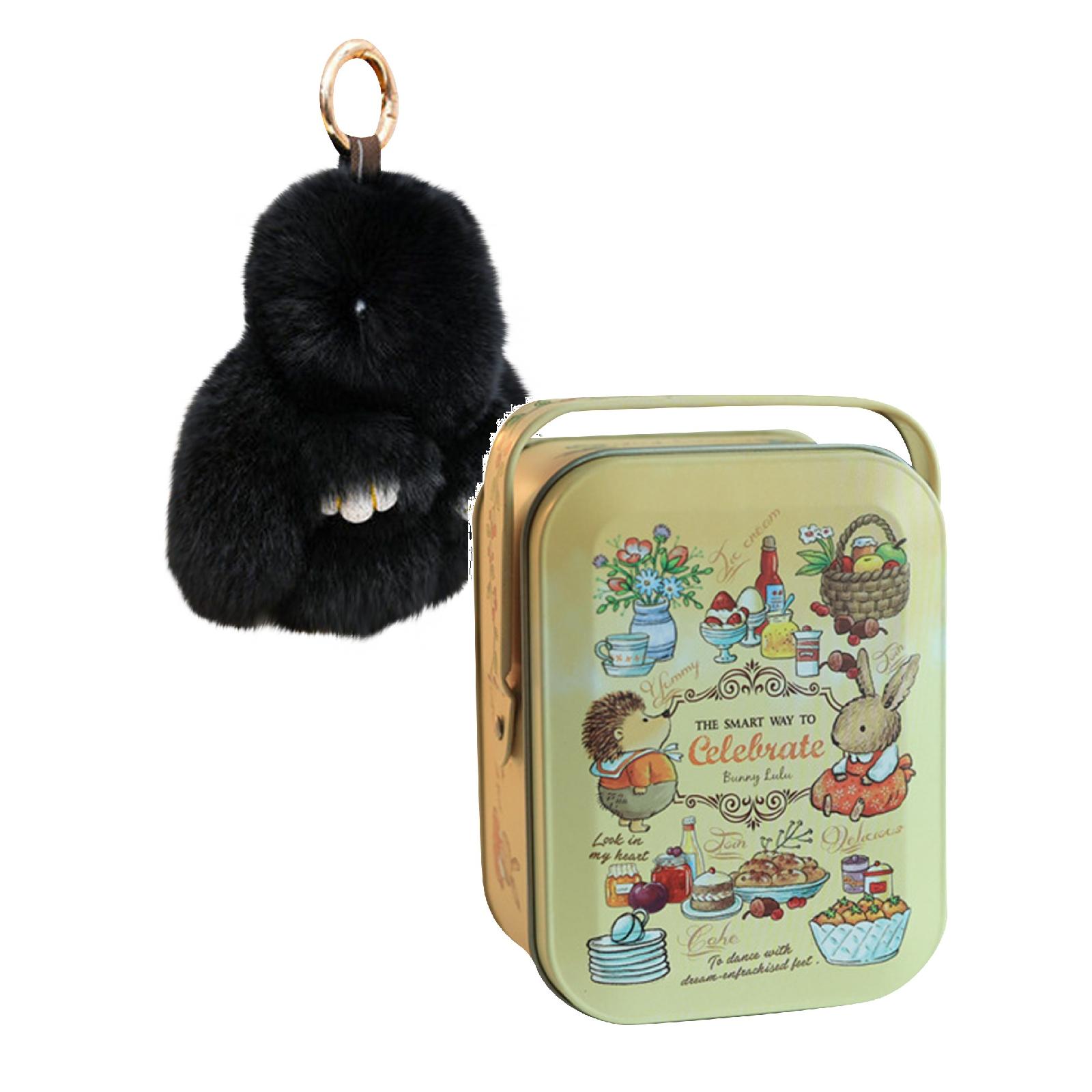 

Handmade Soft Bunny Pompom Charmss, Fluffys Bunny Keychain, Faux Furs Keyring Pendant For Girls One Size