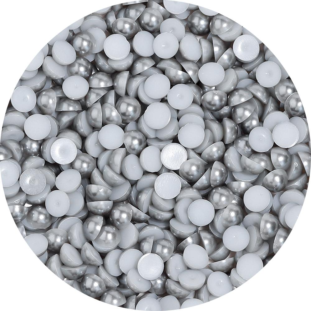 50-500Pcs ABS Imitation Pearls Beads Color Flat Back Cabochon Half Round Loose Bead for Crafts Garment Nail Art Jewelry Findings