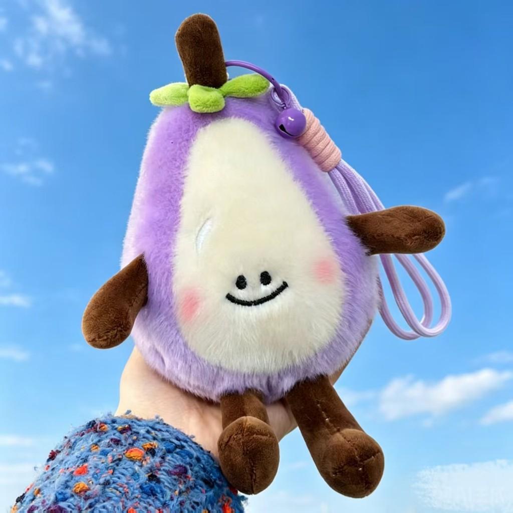 Fruit Series Plush Keychain With Pp Cotton Filling For Gift And Decor
