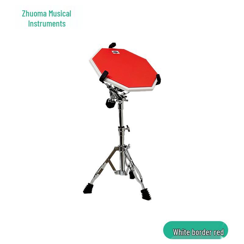 

12-inch Silicone Mute Drum Pad with Acrylic Edging - Beginner Practice Set