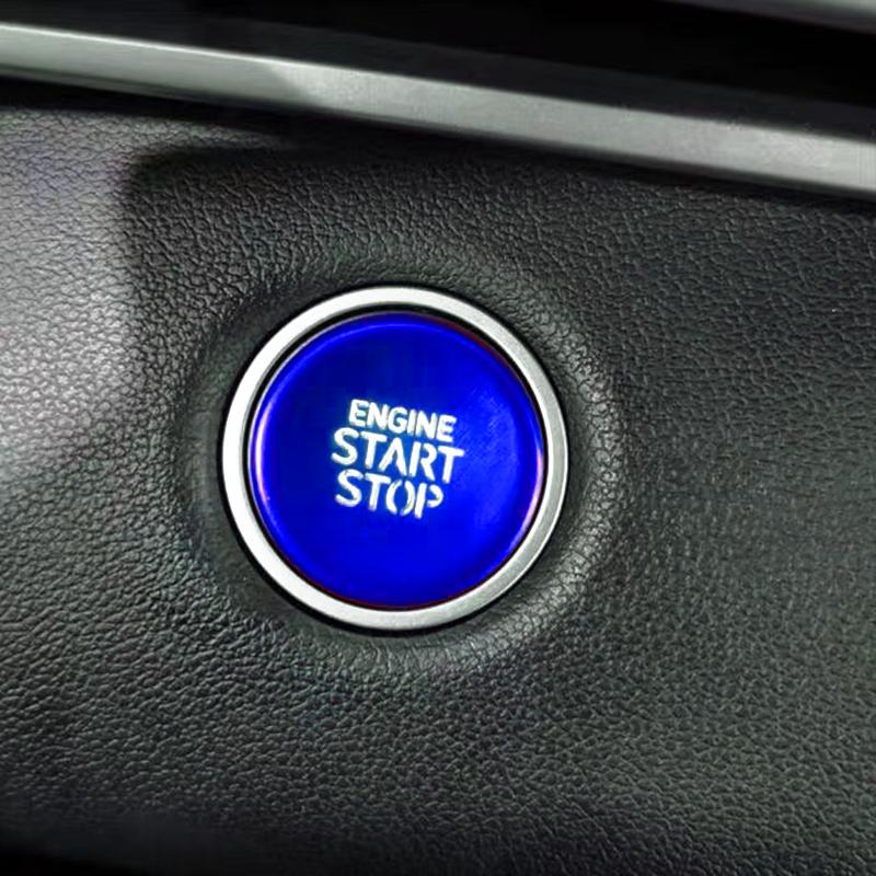 Car Stop Engine Push Button Cover For Hyundai Tucson Elantra Stop Switch Cover Trim Interior Aluminum Alloy Accessories