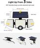 LE Solar Lights for Outside, Solar Lights Outdoor with Motion Sensor, WL4000 High Brightness, 3 Adjustable Heads 270° Wide Light