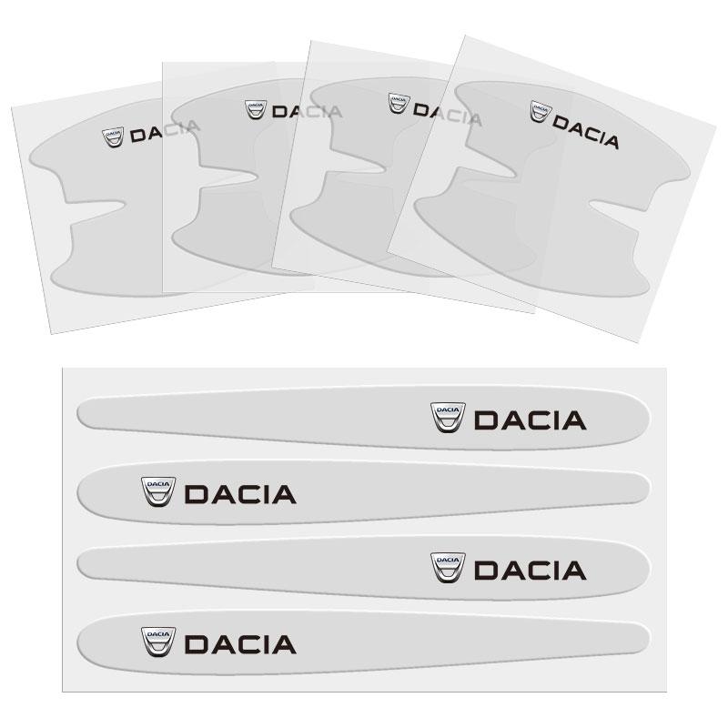 

8Pcs Transparent Car Door Handle Wrist Sticker Protective Film Car Accessories For Dacia Bigster Spring Duster Sandero Jogger RS