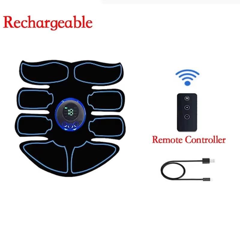 EMS Abdominal Muscle Stimulator Fitness ABS Arm Training Patches Muscle Exercise Instrument USB Charging Home Men