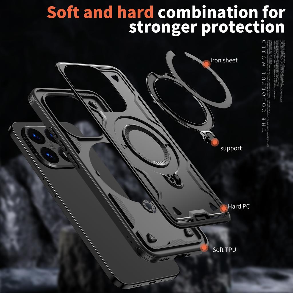 Strong Military Protective Fitted Case for Xiaomi 15T Pro Mi 14t Xiaomi15t Finger Ring Kickstand Holder Cover