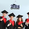 Graduation Wooden Sign Decoration 2025 Party Photo Booth Prop Grad Decor Home School Classroom Hanging Ornament