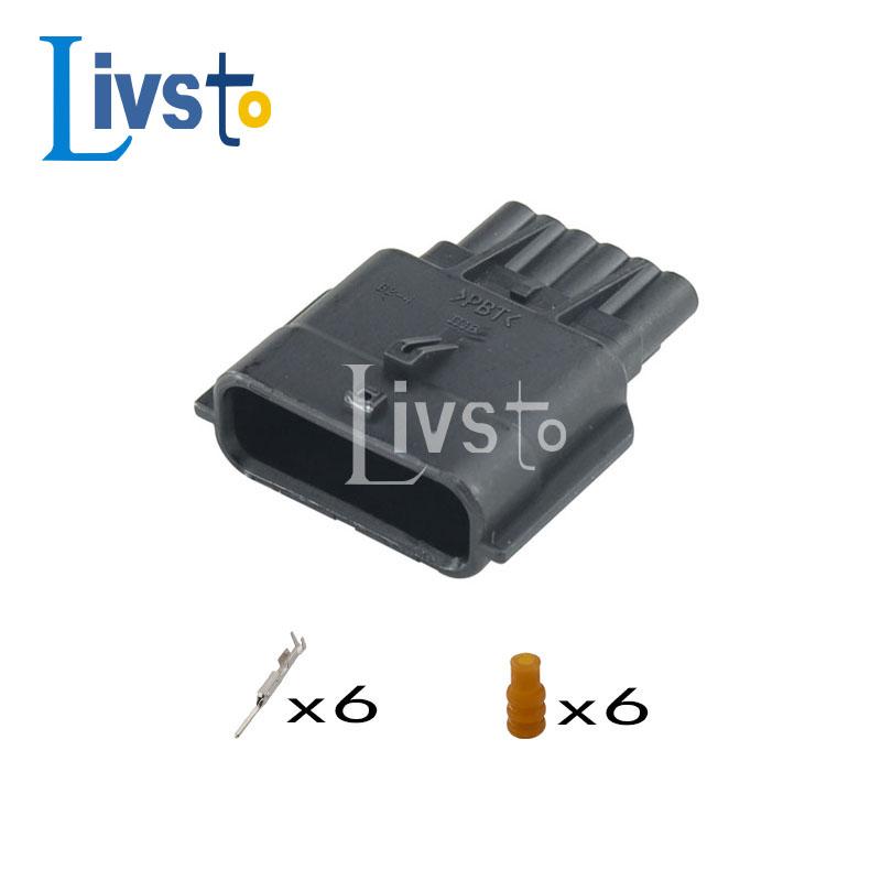1/5/10/20 Sets 6 Pin For Toyota Mazda Hilux Accelerator Pedal Automobile Waterproof Electronic Throttle Connector 7283-8850-30
