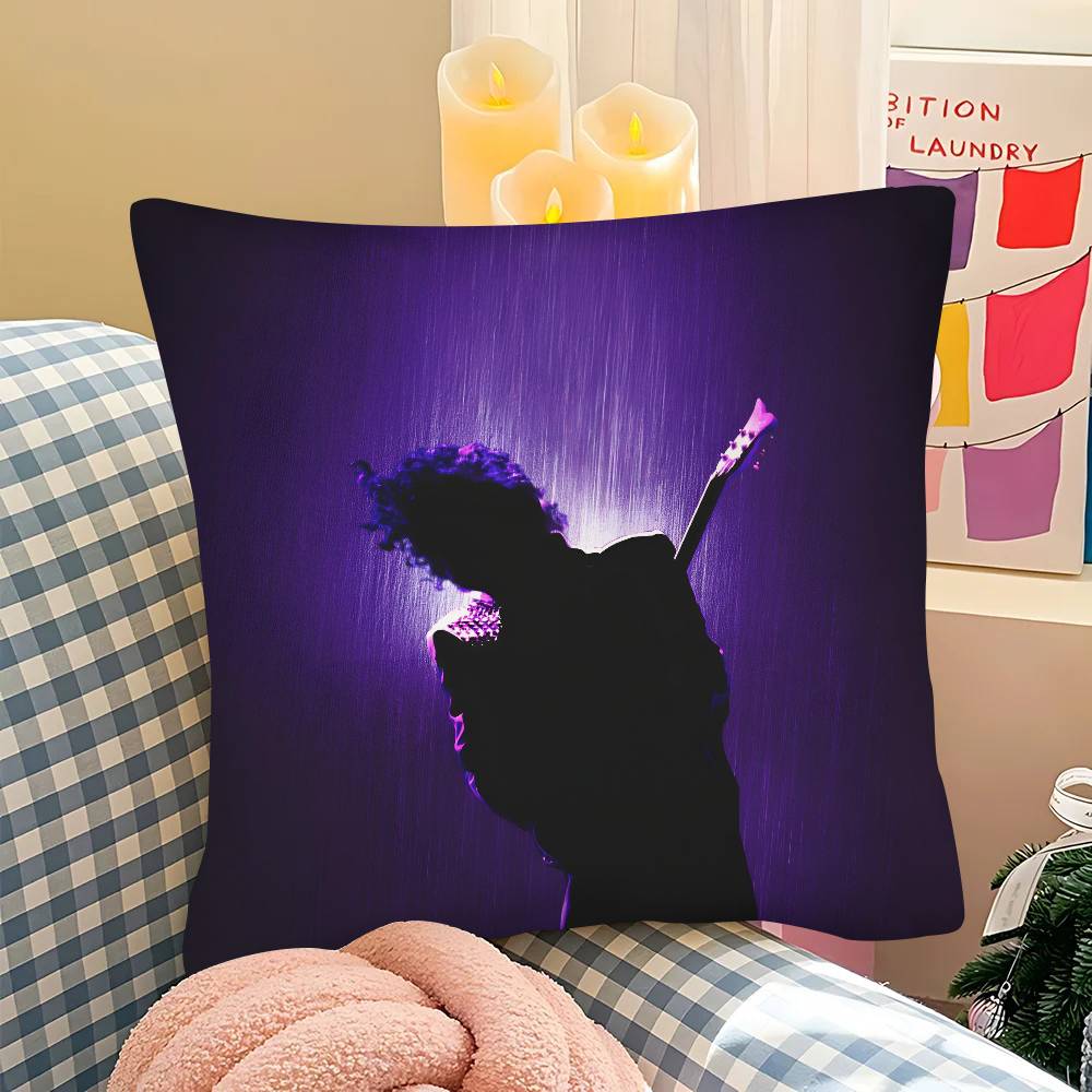 pc PPRINCE Purple Rain Vintage Anime Pillow Case Fashion Square Pillowcase Bedroom Sofa Room Ins Decoration Leisure