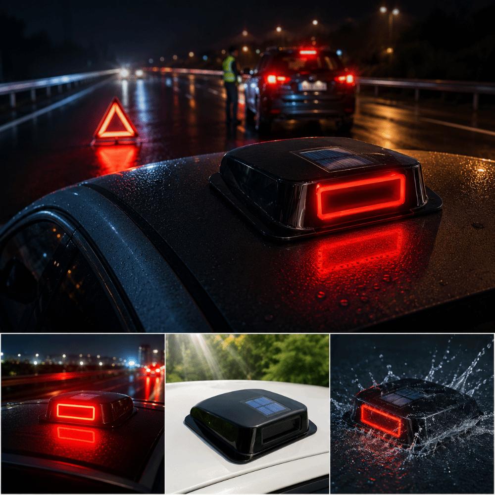 Energy-saving Solar Charging Structure Solar Powered Car Light Auto Decorative Light  Car Interior