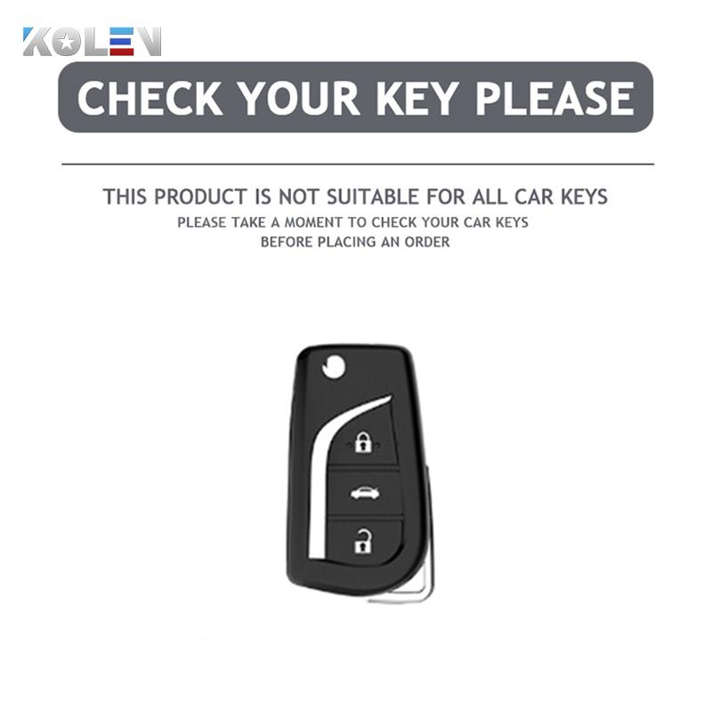 Fashion Tpu Car Flip Key Case Cover Shell Fob For Toyota Hilux Yaris Rav4 Corolla Avensis Aygo Verso Scion Tc Auris Accessories