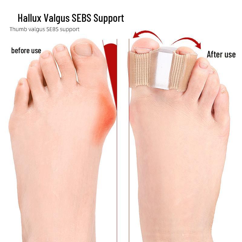 Double-Hole Toe Separator & Bunion Corrector Set | Soft Anti-Abrasion Toe Caps