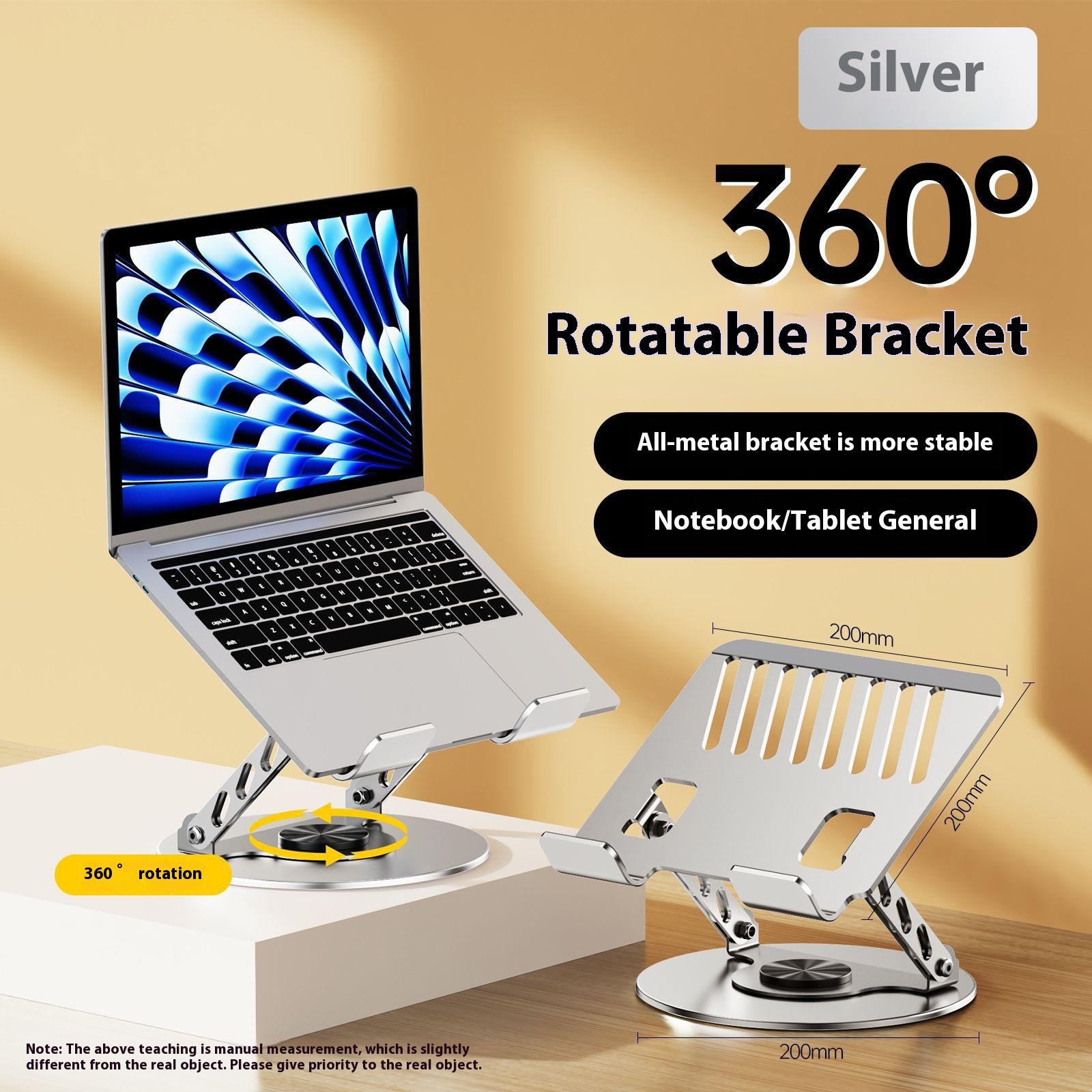 360° Rotatable Tablet Stand Adjustable Foldable Desktop Notebook Stand Holder For 10-17 Inch Laptop Tablet