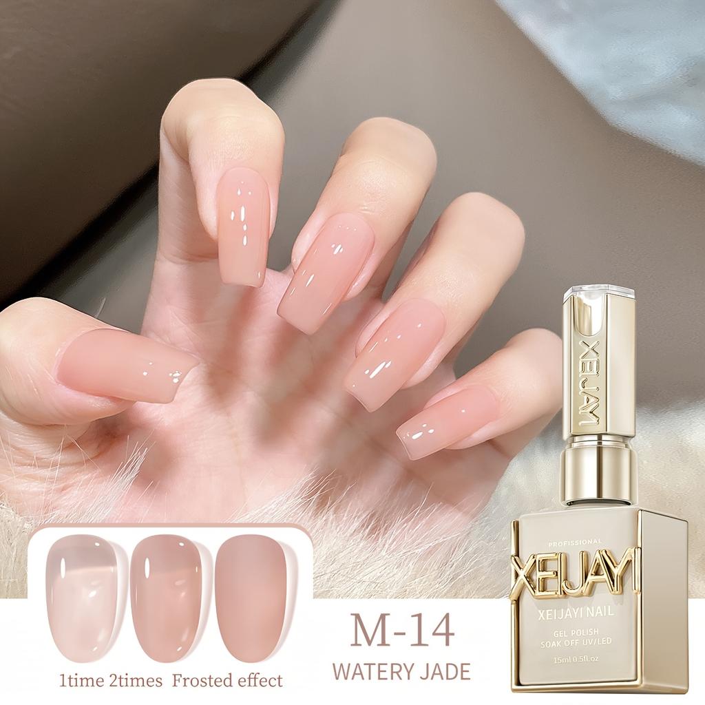 Ice Transparent Nude Jelly Gel Nail Polish Pink Nails White Nails Gel Polish Manicure Nail Art Varnish
