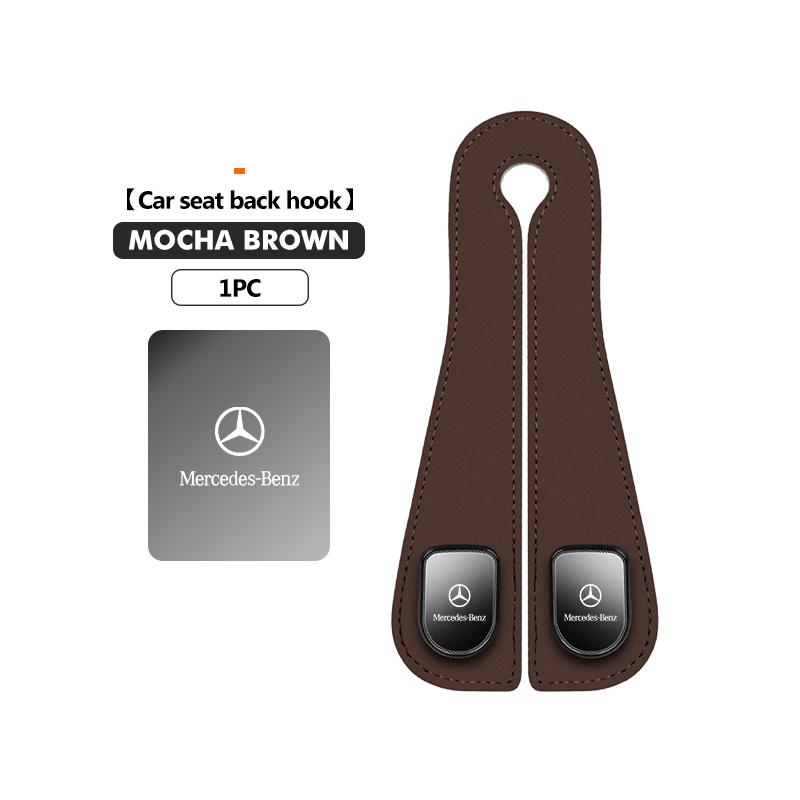 Car Seat Hook Headrest Hanger Two Head Seat Back Organizer Hook For Mercedes Benz C180 C300 W124 W176 W177 C200 C260 GLC CLE CLA LX1