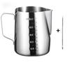 350/600/1000ML Stainless Steel DIY Coffee Tool Pot Milk Foam Craft Pitcher Cup Coffee Etching Cylinder Milk Foam Cup Coffee Pot
