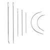 7Pcs/set Stainless Hand Repair Sewing Needles Threader Sail Carpet Leather Curved Canvas Leathercraft Handwork DIY Tools