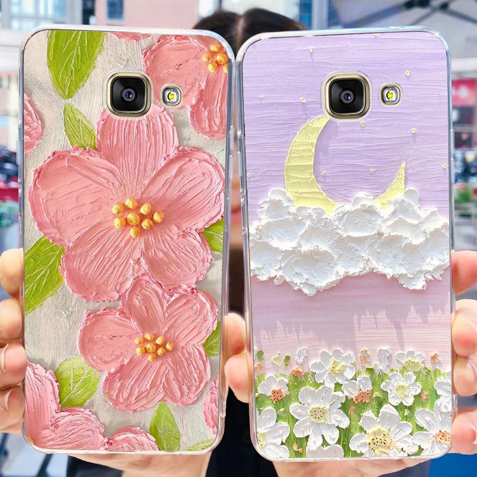 Pour Samsung Galaxy A5 2016 Coque Samsung A5 2017 2015 A500F A520F SM-A510F Impression Élégante Silicone Souple TPU Coque Arrière de Téléphone