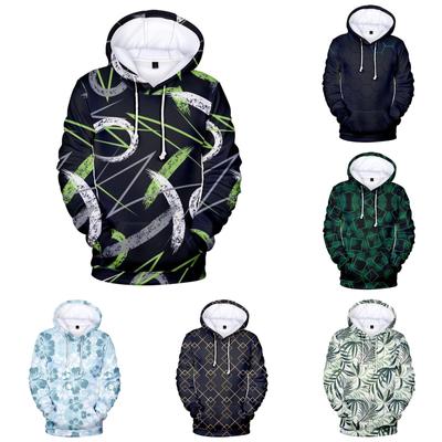 New Autumn 3D Digital Printing Hooded Sweater Creative Printing