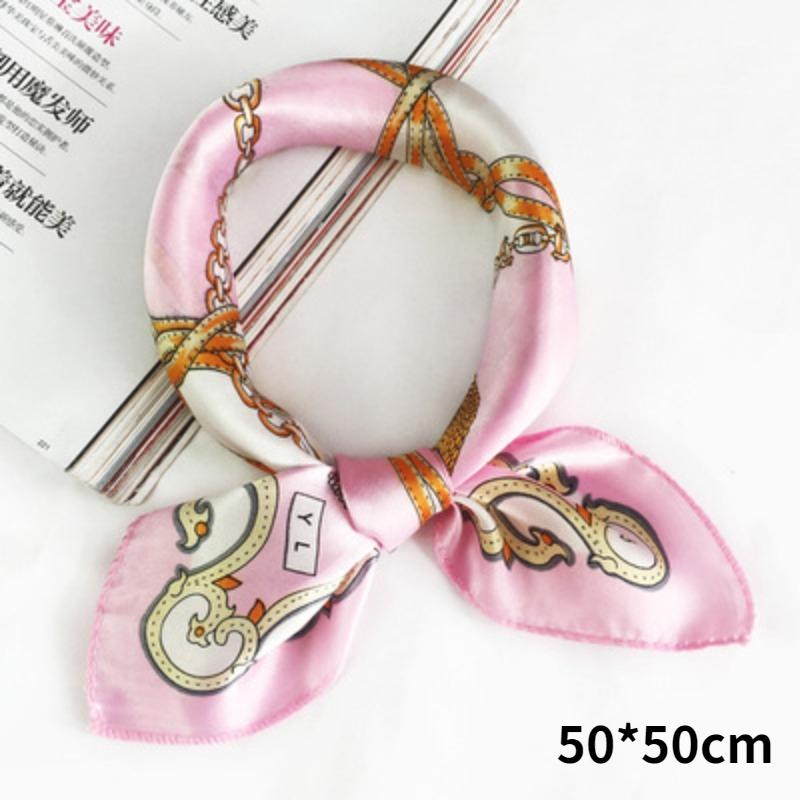 

Women Silk Square Scarf Lady Bandana Head Wrap Shawl Satin Foulard Female Large Hijab Neckerchief Scarves Pashmina Headband 1PC