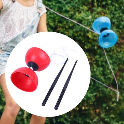 Chińskie Yoyo Diabolo Zestaw Zabawka Kulka Dwugłowa Zabawa na Świeżym Powietrzu Lekki Potrójne Łożysko