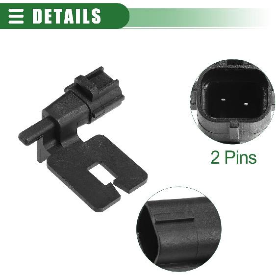 Motoforti Car AC Ambient Air Temperature Sensor, for DODGE 1500 2500 3500 2010-2012, Plastic, 5149025AA 5149265AB, Black