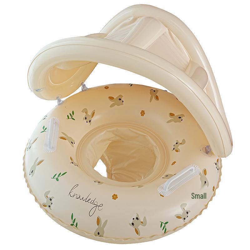 Children's Inflatable Little Rabbit Swim Ring with Double Airbag and Thickened Float Sleeves