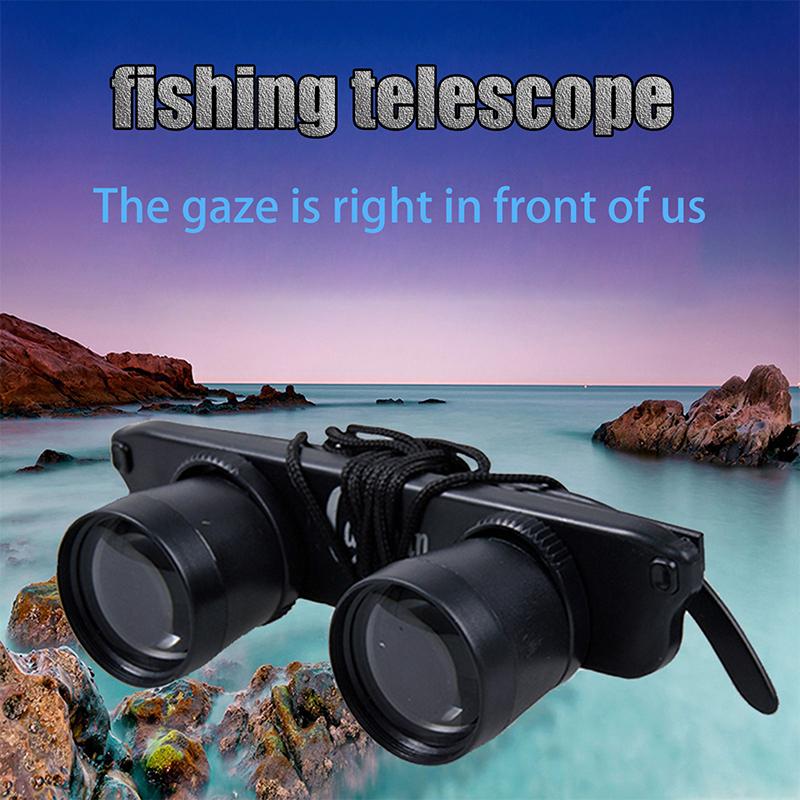 1Pcs Fishing Glasses 3X28 Anti-Glare Increase Clarity Magnifier Glasses Style Outdoor Fishing Optics Binoculars Telescope Newest