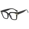 New Square Plain Glasses Women'S Ins Style Large Frame Comfortable Anti Blue Light Glasses Computer Office Eye Protection