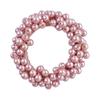 Woman Elegant Pearl Hair Ties Beads Girls Bow Scrunchies Rubber Hairbands Ponytail Holders Hair Accessories Elastic Hair Bands
