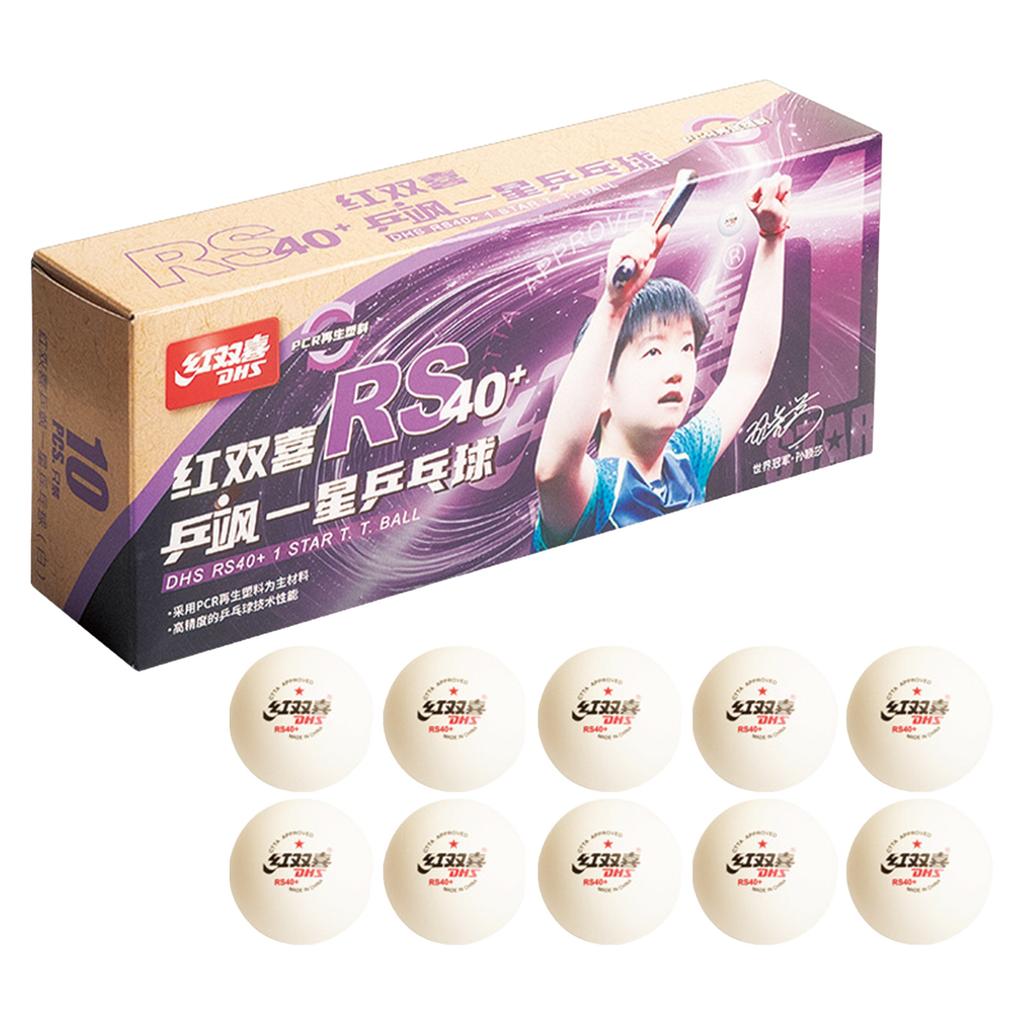 DHS 40+ Table Tennis Balls, Durable Training & Competition Grade Ping Pong Balls for Match Play Practice and Professional Use