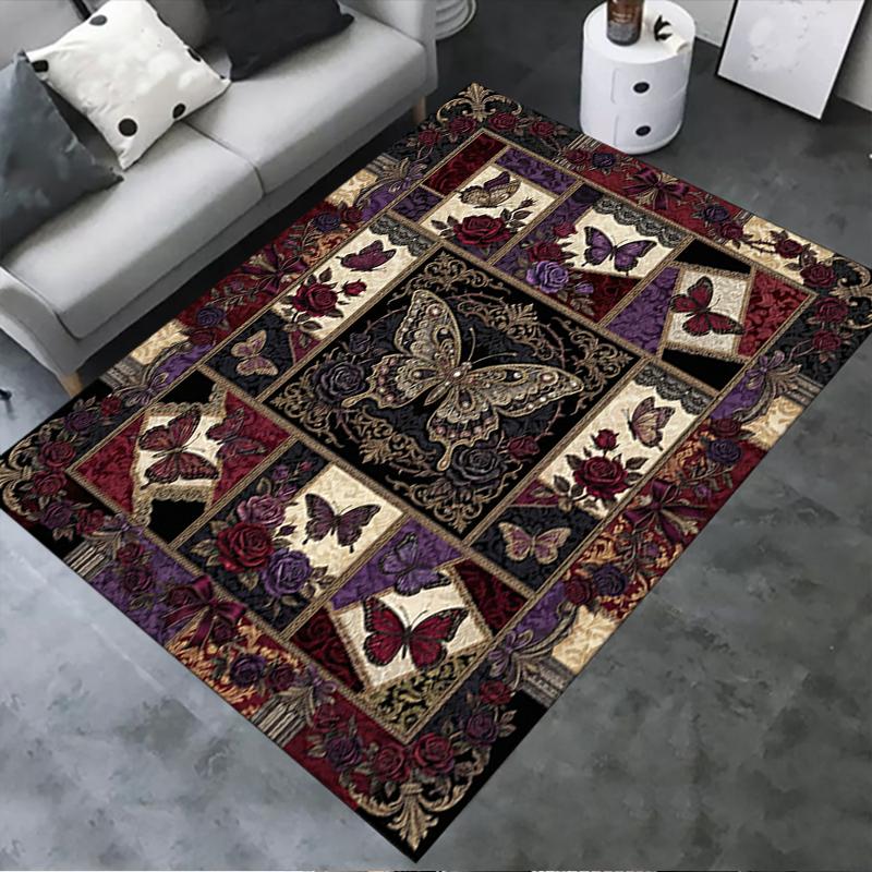 2025 New Butterfly Decoration Carpet Rug for Living Room Bedroom Home Sofa Decoration,Kids play Non-slip Floor Mat32