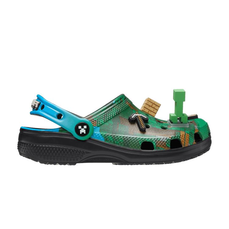 

Crocs Minecraft x Classic Clog Детские Зеленый Синий Детские Кроссовки 210830-90H 28-29