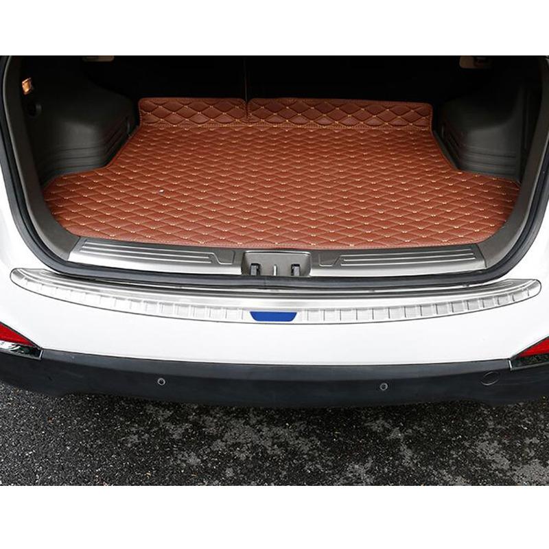 Steel External Rear Bumper Trim Cover For Hyundai IX35 2010 2011 2012 2013 2014 2015 2016 2017 Threshold Strip Pedal Accessories