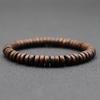 Minimalist Natural Wooden Bracelet Homme Coir Wood Beaded Braclet Man Hand Accessories Buddha Brazalete Men's Fashion Pulsera