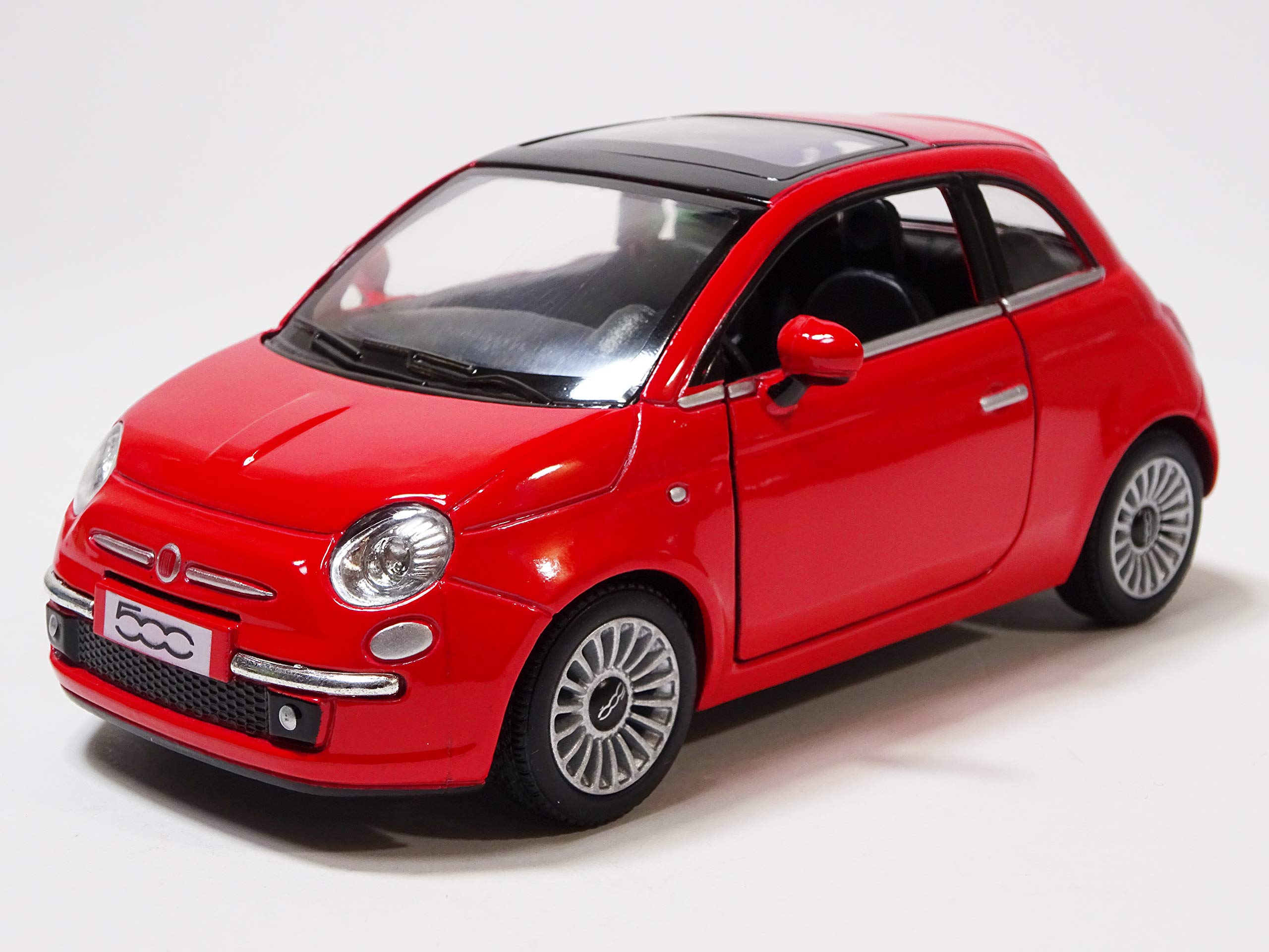 Kinsmart Fiat 500 Красный Металлическая Модель Машинки KT5345 1/28