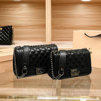Spicy Mom Bag, Trendy Diamond Chain Bag, Versatile Underarm Bag, Classic Single-shoulder Crossbody Bag