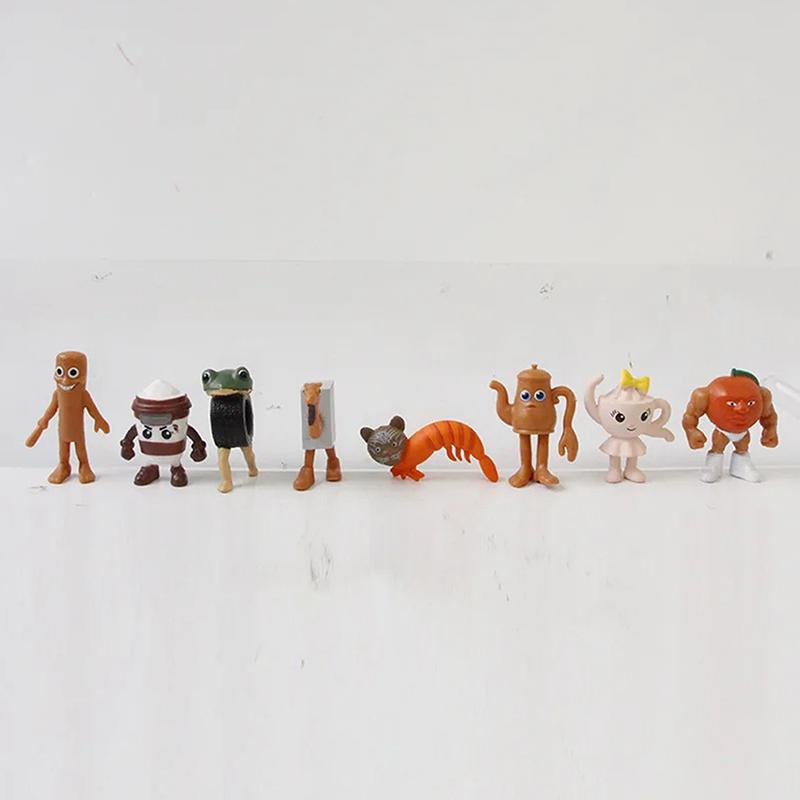 24Pcs Italian Brainrot Tung Tung Sahur Figures Doll Tralalero Tralala Bombardino Crocodilo Shimpanzini Bananini Model Toy Gift
