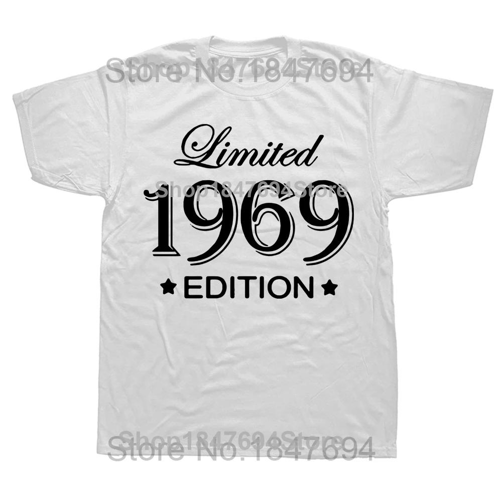 Funny Summer Style Limited Edition 1969 T Shirts Men Funny Birthday Short Sleeve O Neck Cotton Man Made In 1969 Tshirt Tops