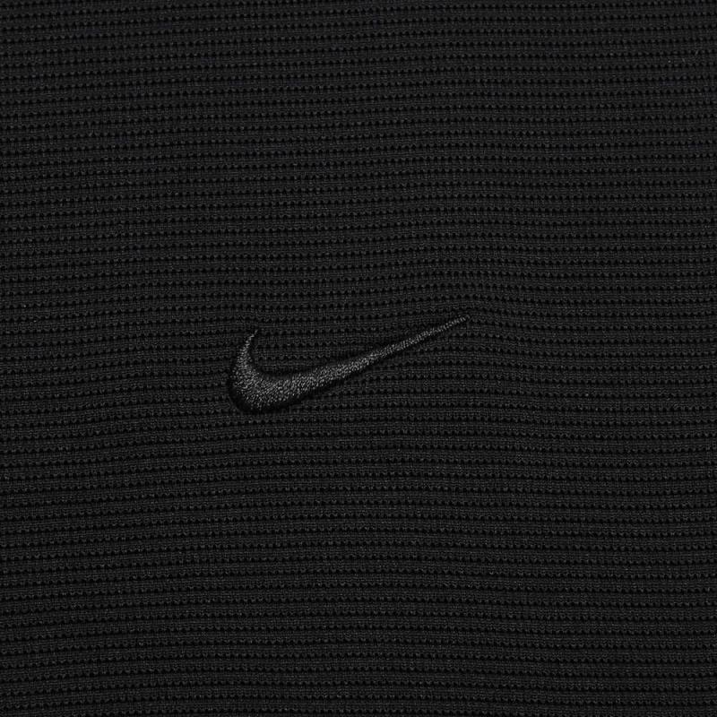 Nike Unifarbenes Rundhals-Casual-Langarm-T-Shirt Herren-Tops Schwarz FN2974-010