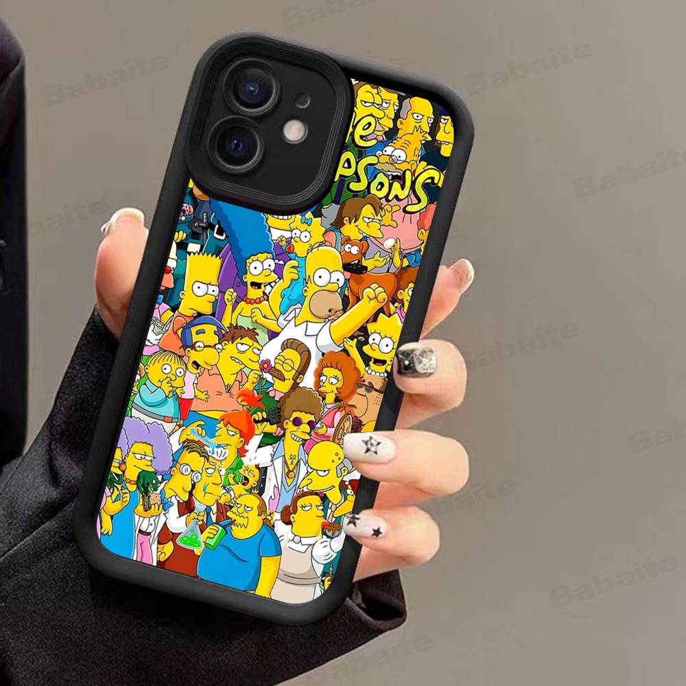 Funny Cartoon S-Simpsons For IPhone 17 16 15 14 13 12 11 Pro Max Plus Phone Case Covers