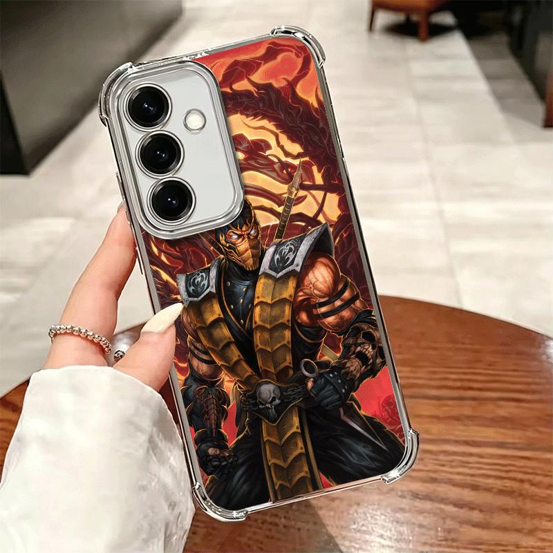 Mortal Kombat Game Plating Phone Case For Samsung A17 A07 A37 A57 A16 A56 A15 A55 A14 A54 A13 A53 A26 A36 A25 A35 A24 A34 A23 A3