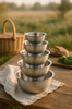 5pcs/Set Stainless Steel Mixing Bowls Non Slip Nesting Whisking Bowls Set Mixing Bowls for Salad Cooking Baking