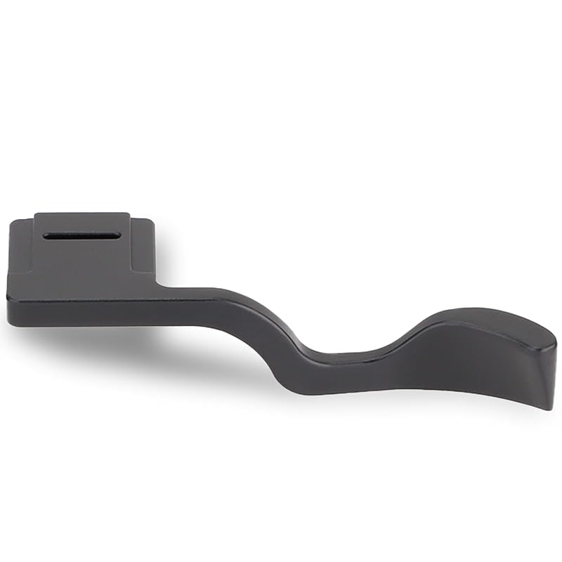 

Haoge thumb up rest hand grip fuji film X-T5 Fuji XT5 for camera metal hot shoe hand grip THB-XT5B black