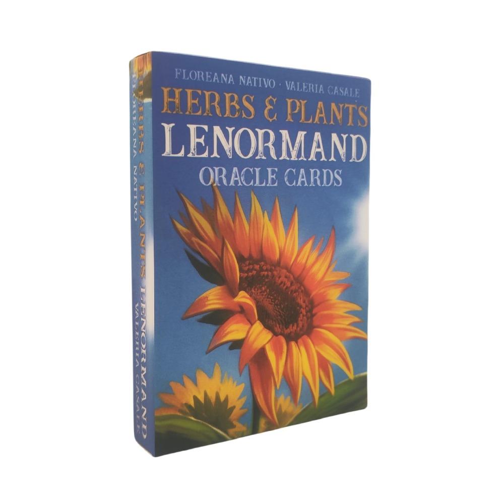 Herbs and Plants Lenormand Oracle Cards 36 Pcs Cards with Vivid Colors and Splendid Symbolism 10.4*7.3cm