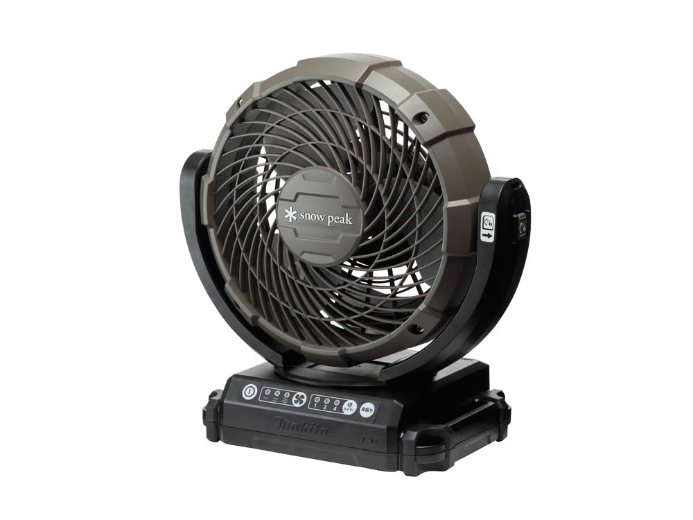 Snow Peak Makita Field Fan with AC Adapter (Battery Charger Sold Separately) Compact Electric Fan/Circulator for Outdoor Camping